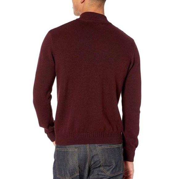 Ben Sheman Popcorn Texture Quarter-Zip Sweater - Picture 6 of 6